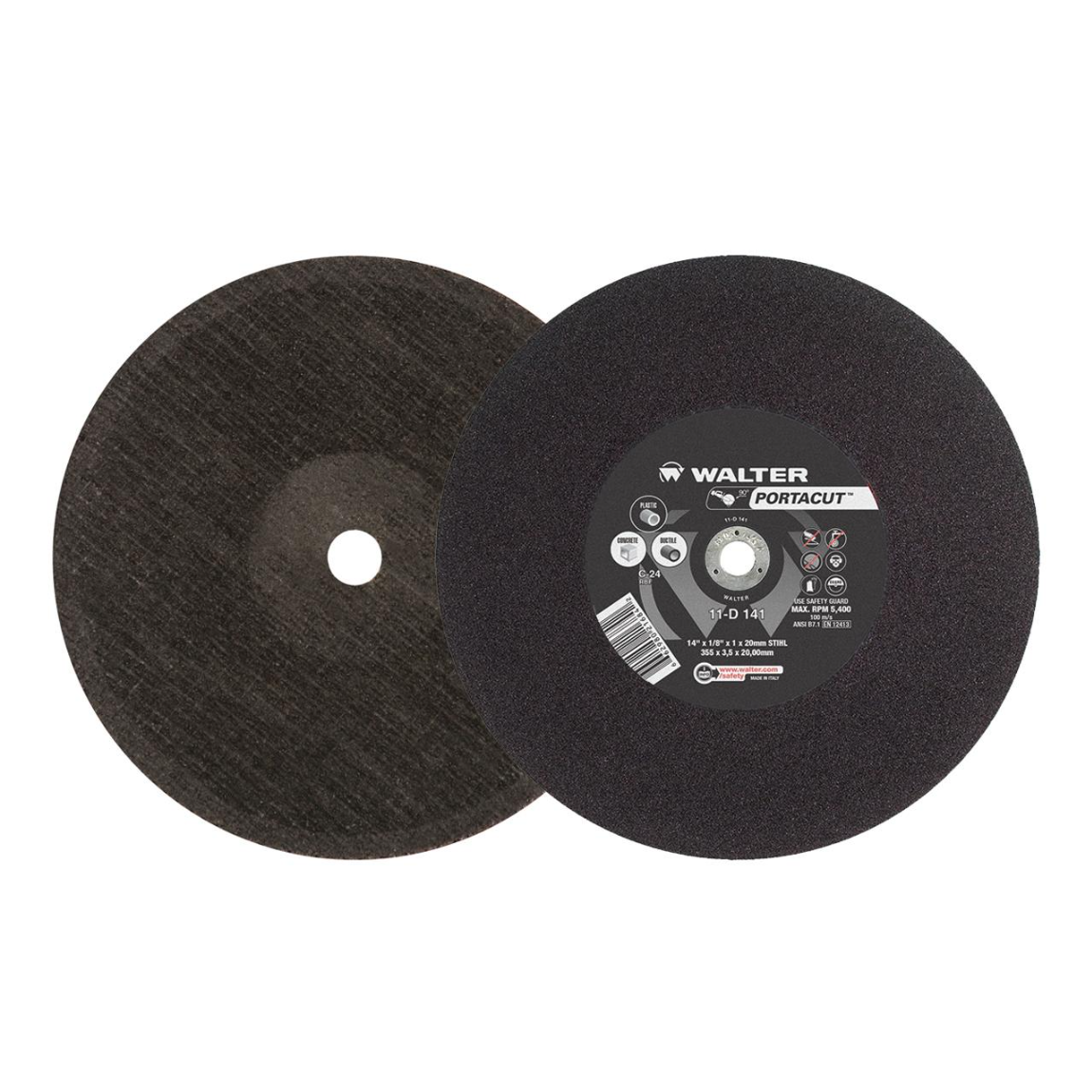 11D141 | PORTACUT™ Cut-Off Wheel 14" x 1/8", 20mm Arbor, Type 1