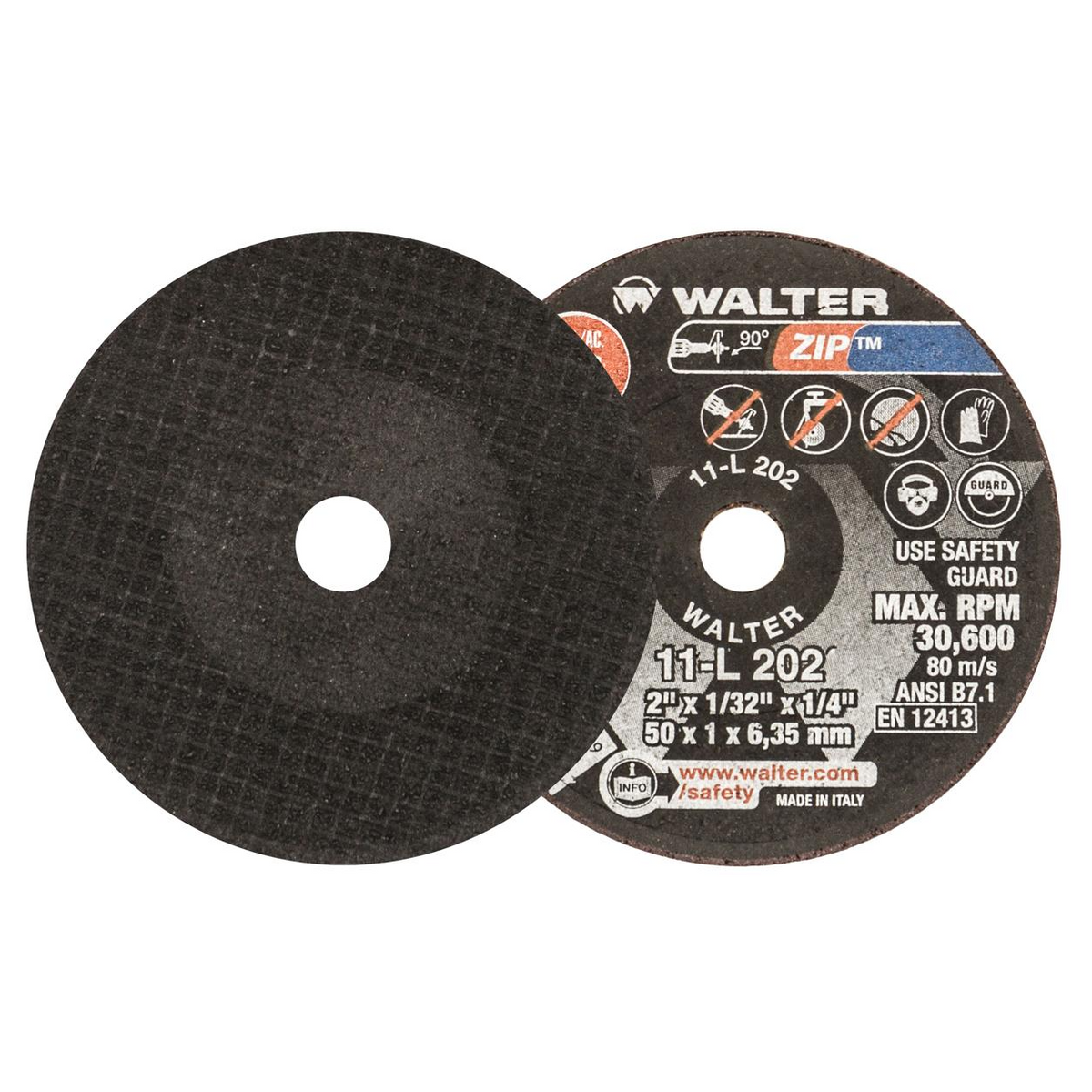 11L202 | ZIP™ Cut-Off Wheel 2" x 1/32", 1/4" Arbor, Type 1