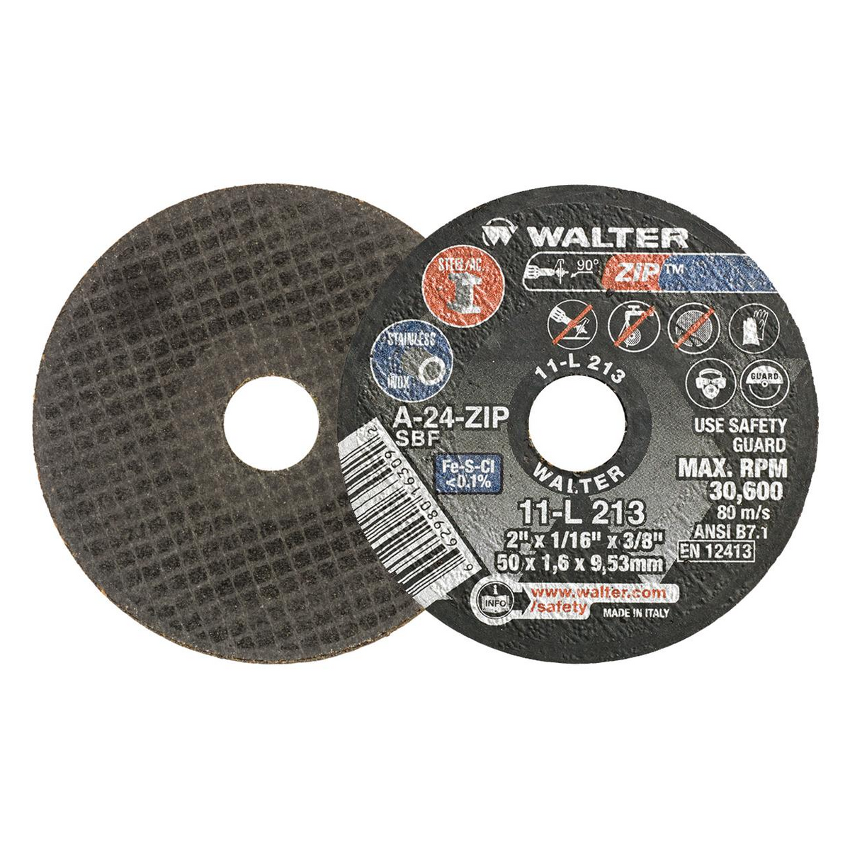 11L213 | ZIP™ Cut-Off Wheel 2" x 1/16", 3/8" Arbor, Type 1