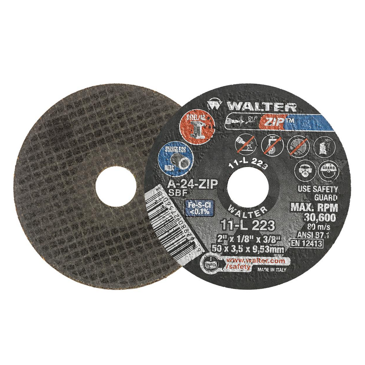 11L223 | ZIP™ Cut-Off Wheel 2" x 1/8", 3/8" Arbor, Type 1