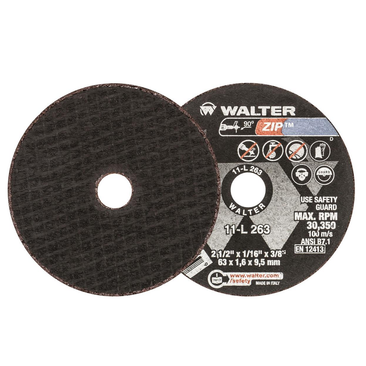 11L263 | ZIP™ Cut-Off Wheel 2-1/2" x 1/16", 3/8" Arbor, Type 1