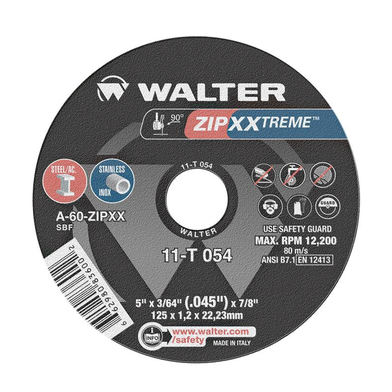 11T054 | ZIP XXTREME™ Cut-Off Wheel 5" x 3/64", 7/8" Arbor, Type 1