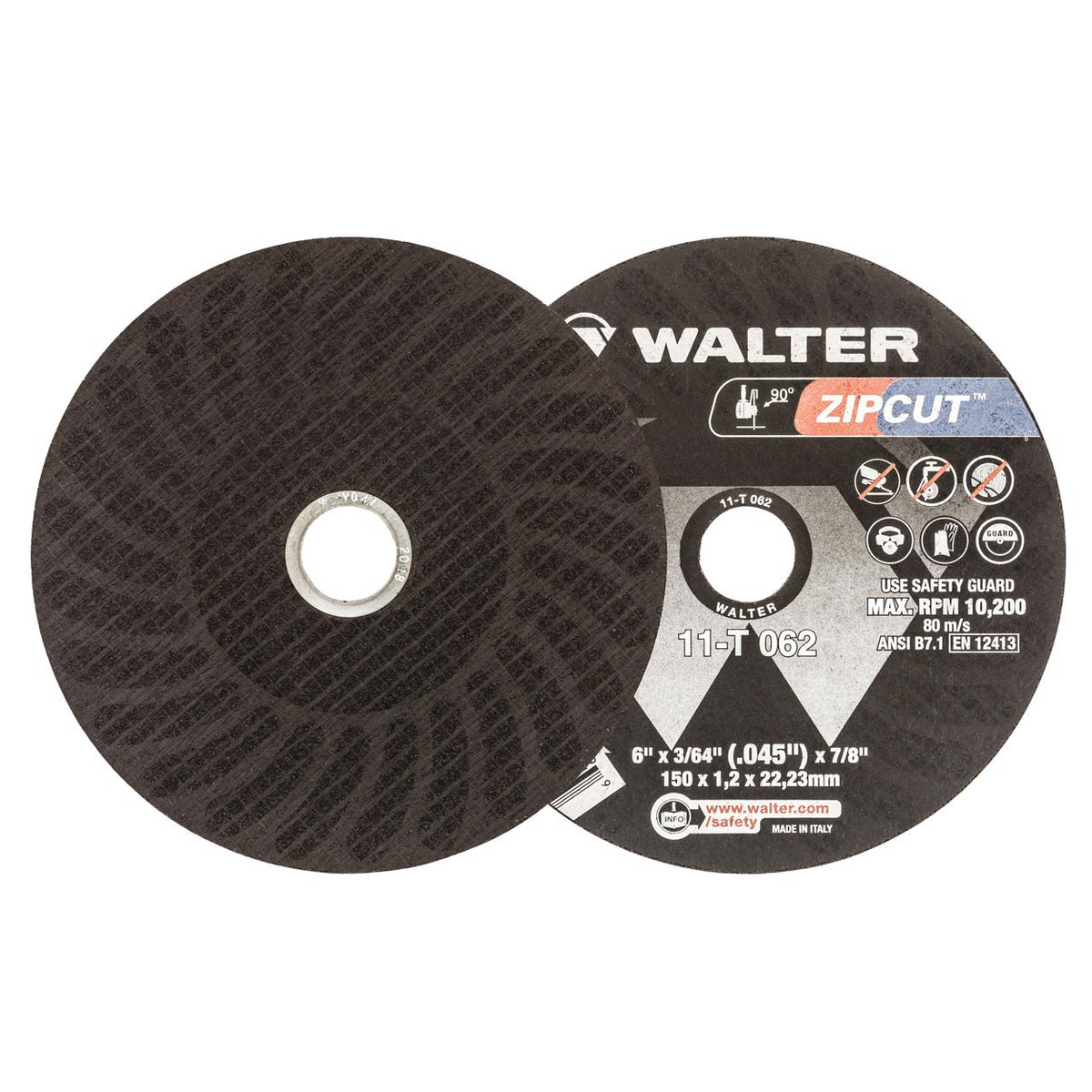 11T062 | ZIPCUT™ Cut-Off Wheel 6" x 3/64", 7/8" Arbor, Type 1