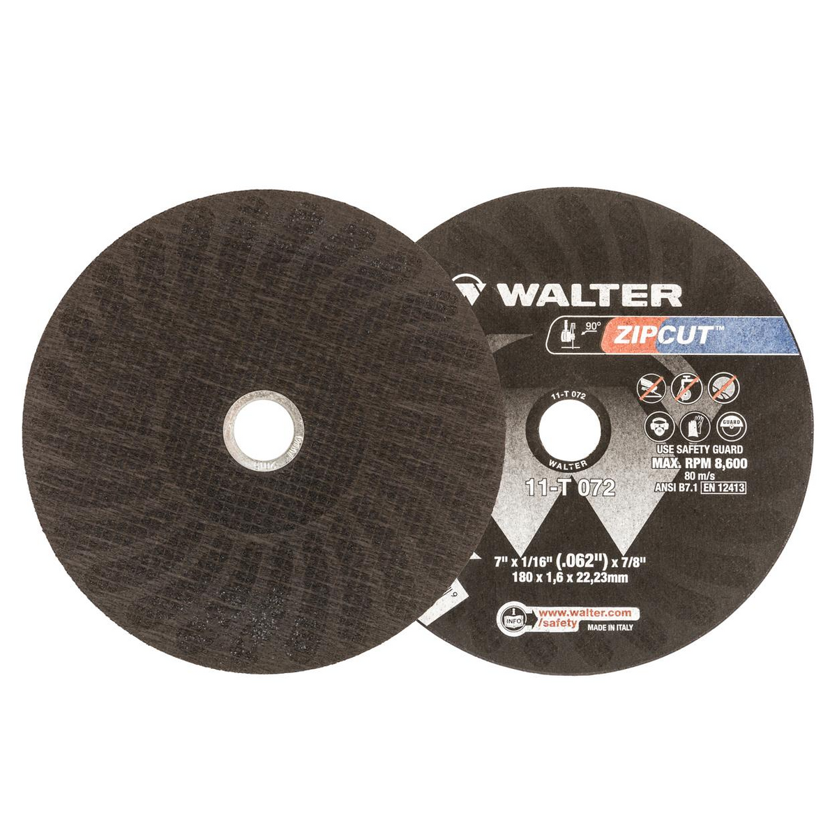 11T072 | ZIPCUT™ Cut-Off Wheel 7" x 1/16", 7/8" Arbor, Type 1