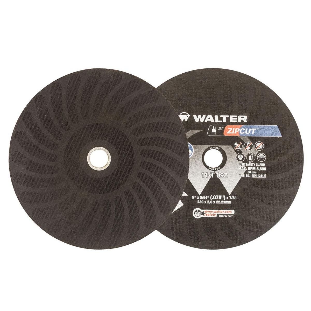 11T092 | ZIPCUT™ Cut-Off Wheel 9" x 5/64", 7/8" Arbor, Type 1