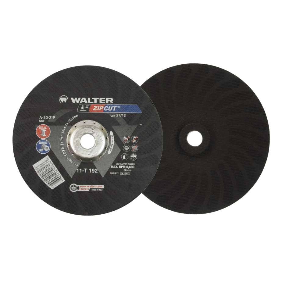11T192 | ZIPCUT™ Cut-Off Wheel 9" x 5/64", 7/8" Arbor, Type 27
