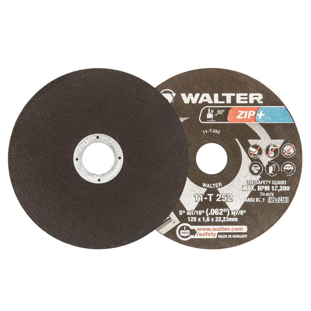 11T252 | ZIP+ XTRA™ Cut-Off Wheel 5" x 1/16", 7/8" Arbor, Type 1