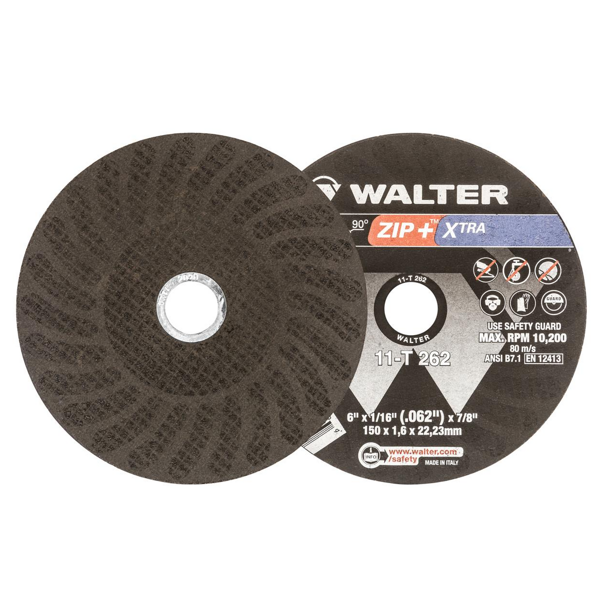 11T262 | ZIP+ XTRA™ Cut-Off Wheel 6" x 1/16", 7/8" Arbor, Type 1