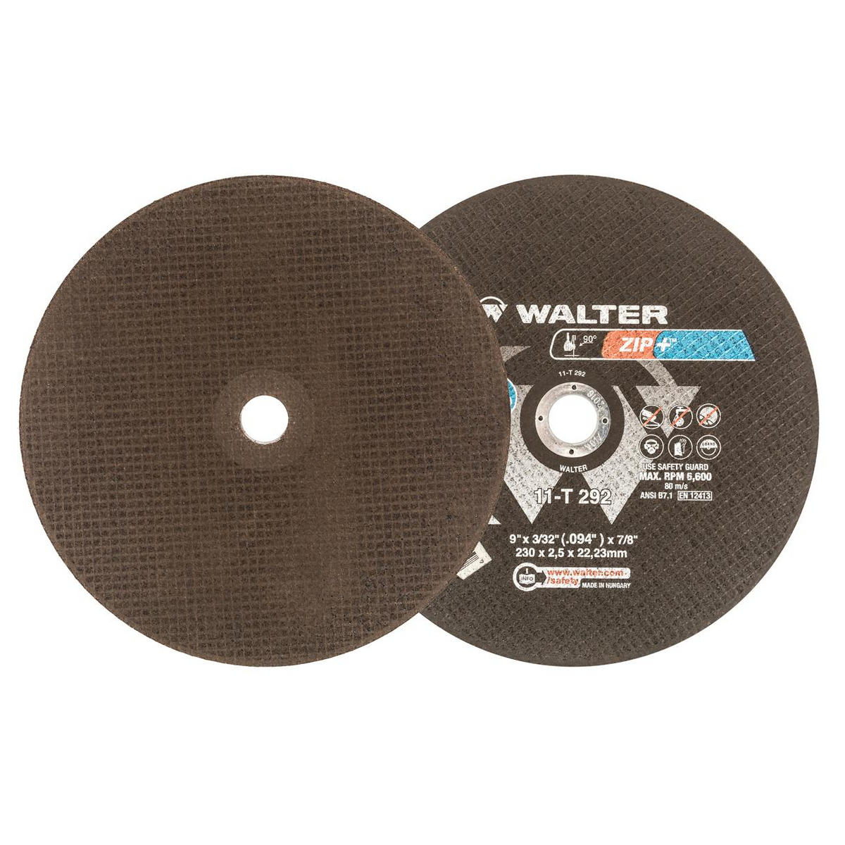 11T292 | ZIP+ XTRA™ Cut-Off Wheel 9" x 3/32", 7/8" Arbor, Type 1