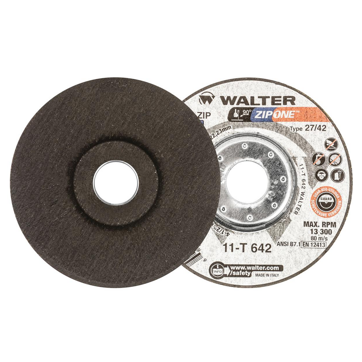 11T642 | ZIP ONE™ Cut-Off Wheel 4-1/2" x 1/32", 7/8" Arbor, Type 27