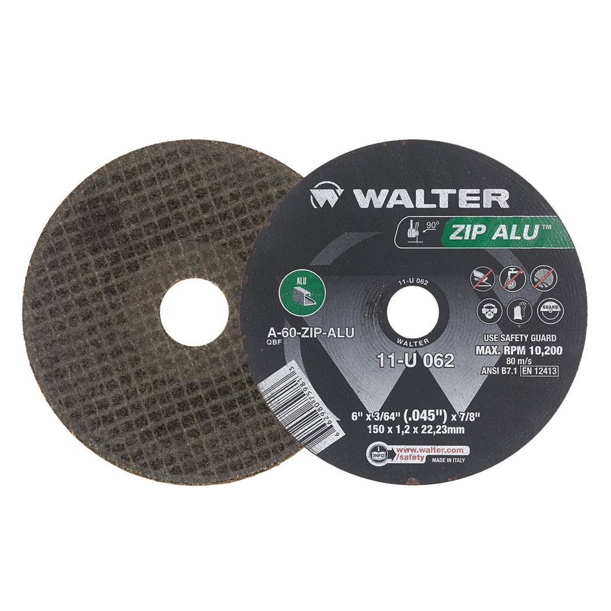 11U062 | ZIP ALU™ Cut-Off Wheel 6" x 3/64", 7/8" Arbor, Type 1