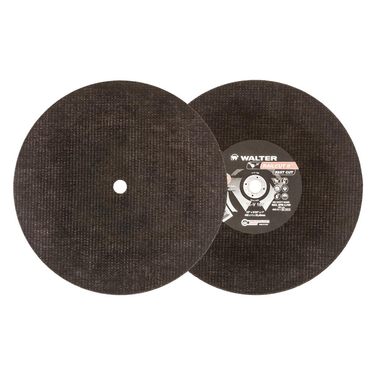 11V165 | RAILCUT II™ FAST CUT Cut-Off Wheel 16" x 5/32", 1" Arbor, Type 1
