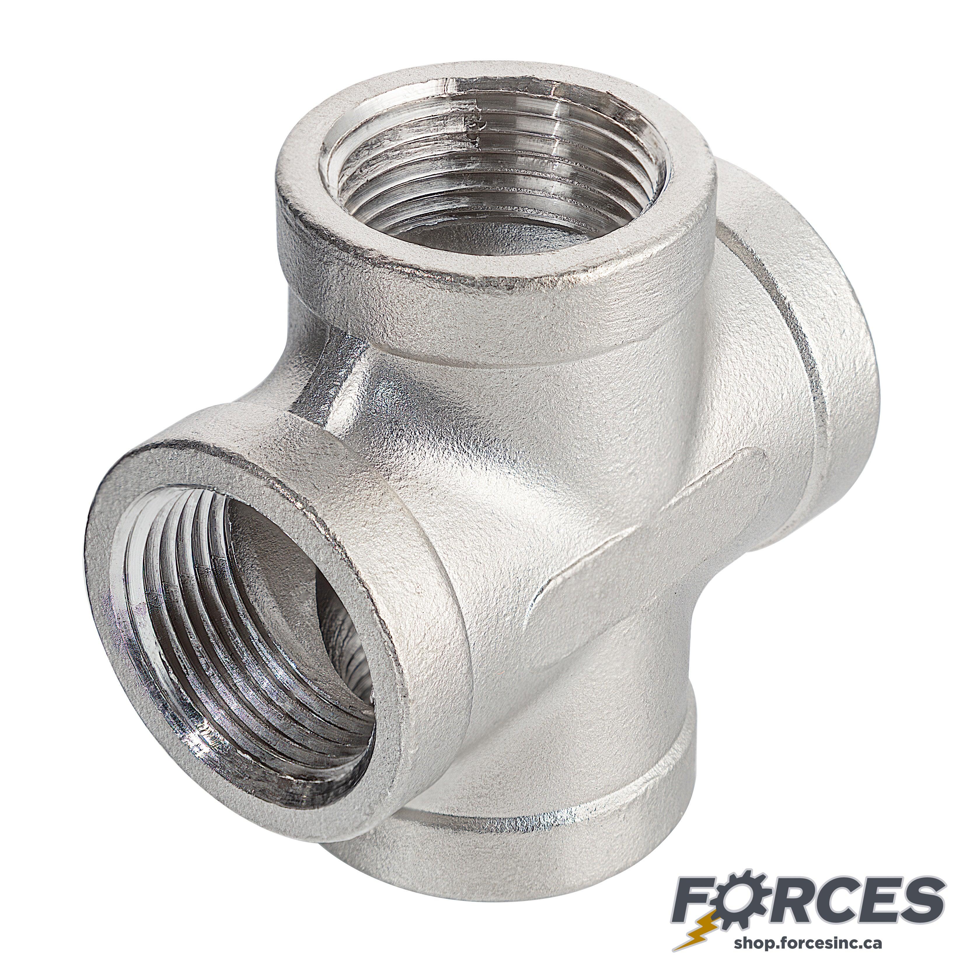 1/2" Cross NPT #150 - Stainless Steel 316 - Forces Inc