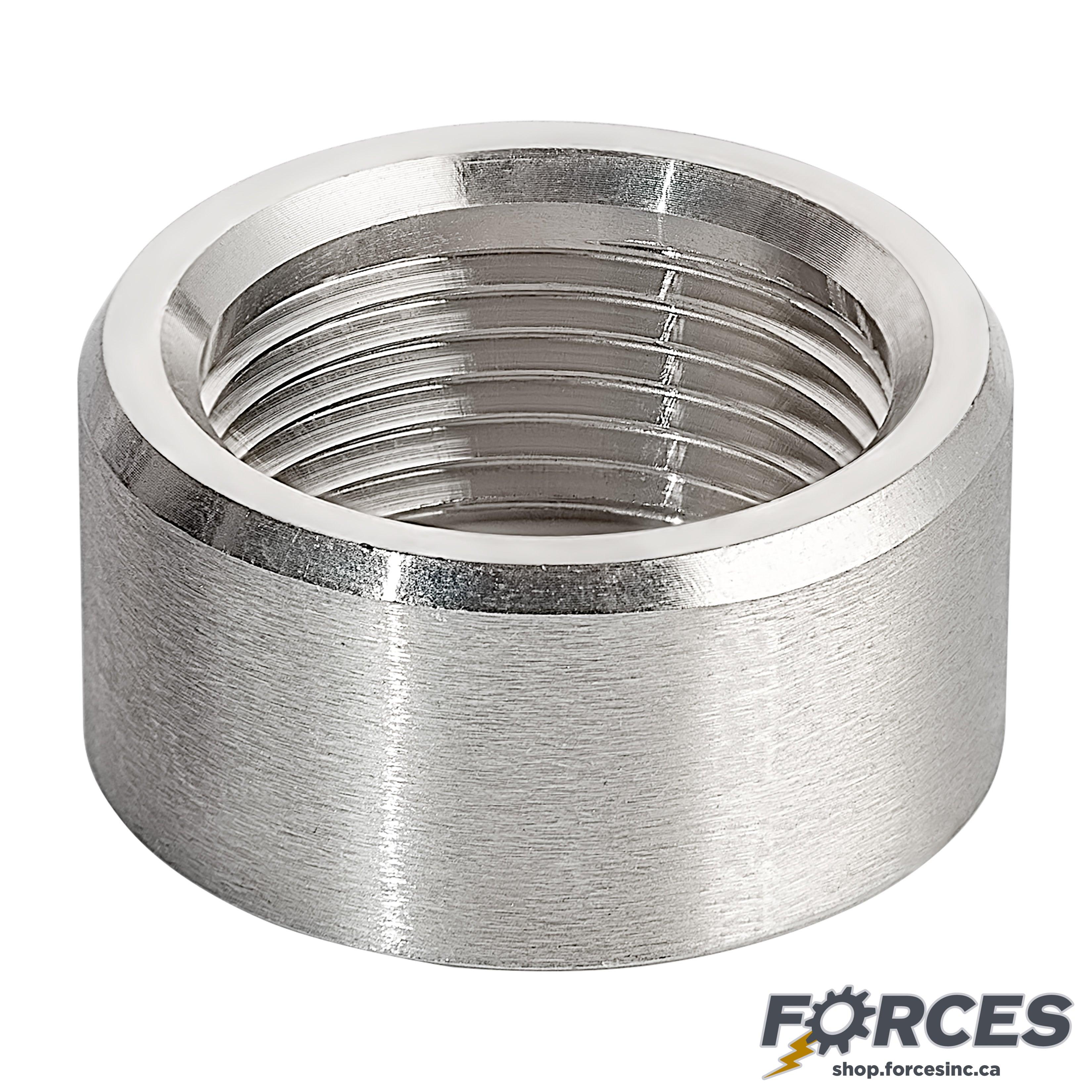 1/2" Half-Coupling NPT #150 - Stainless Steel 316 - Forces Inc