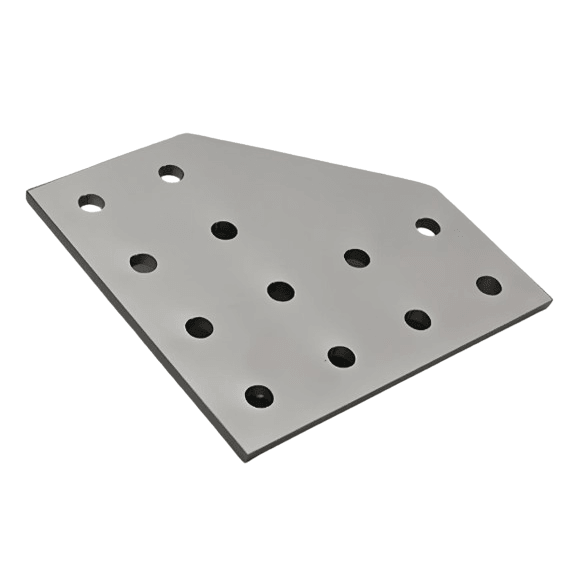 12 Hole 90° Joining Plate | 15 Series Aluminum T-Slot - Forces Inc