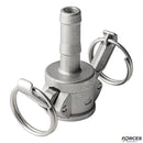 1/2" Type C Camlock Fitting Stainless Steel 316 - Forces Inc
