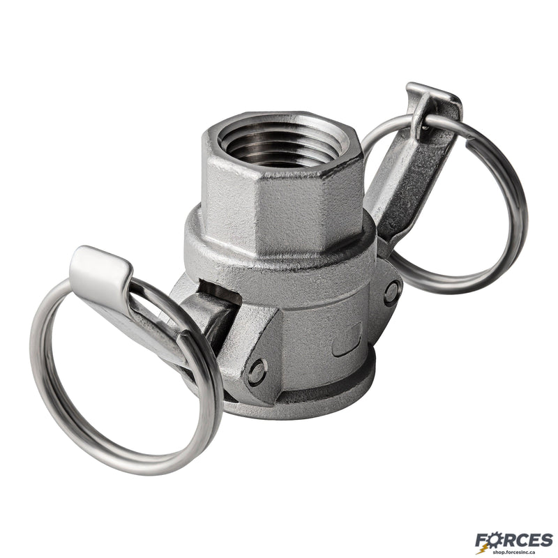 1/2" Type D Camlock Fitting Stainless Steel 316 - Forces Inc