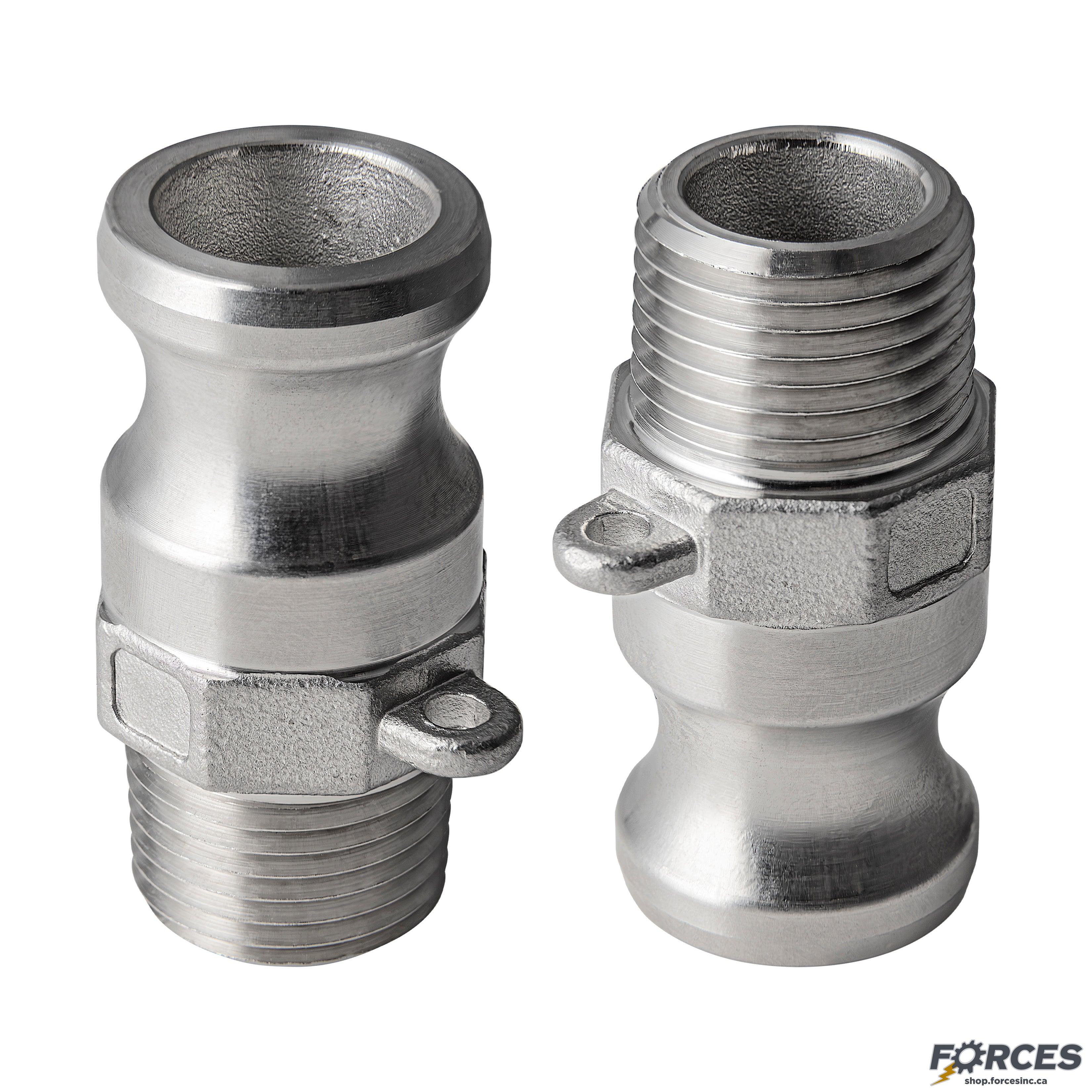 1/2" Type F Camlock Fitting Stainless Steel 316 - Forces Inc