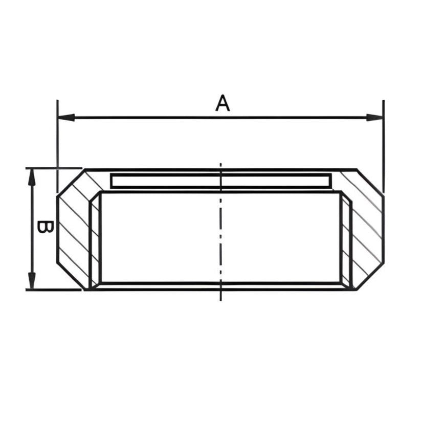 13R DIN Round Nut DN100 - Stainless Steel 304