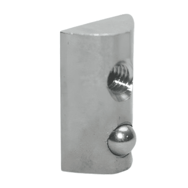 1/4-20 Stainless T-Nut w/ Spring-Ball | 15 Series T-Slot - Forces Inc