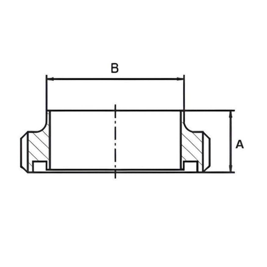 14A SMS Liner Ferrule 4" - SS 304