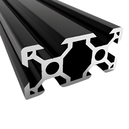 1.5" x 3" T-Slotted Aluminum Extrusion Black Smooth Lite