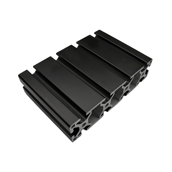 1.5" x 6" T-Slotted Aluminum Extrusion Black Smooth Lite