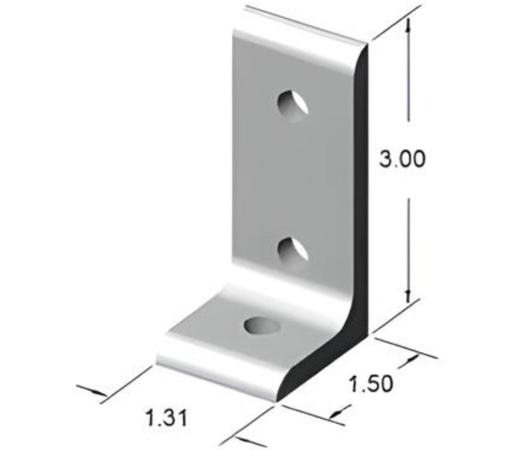 15 Series 3 Hole Inside Corner Bracket