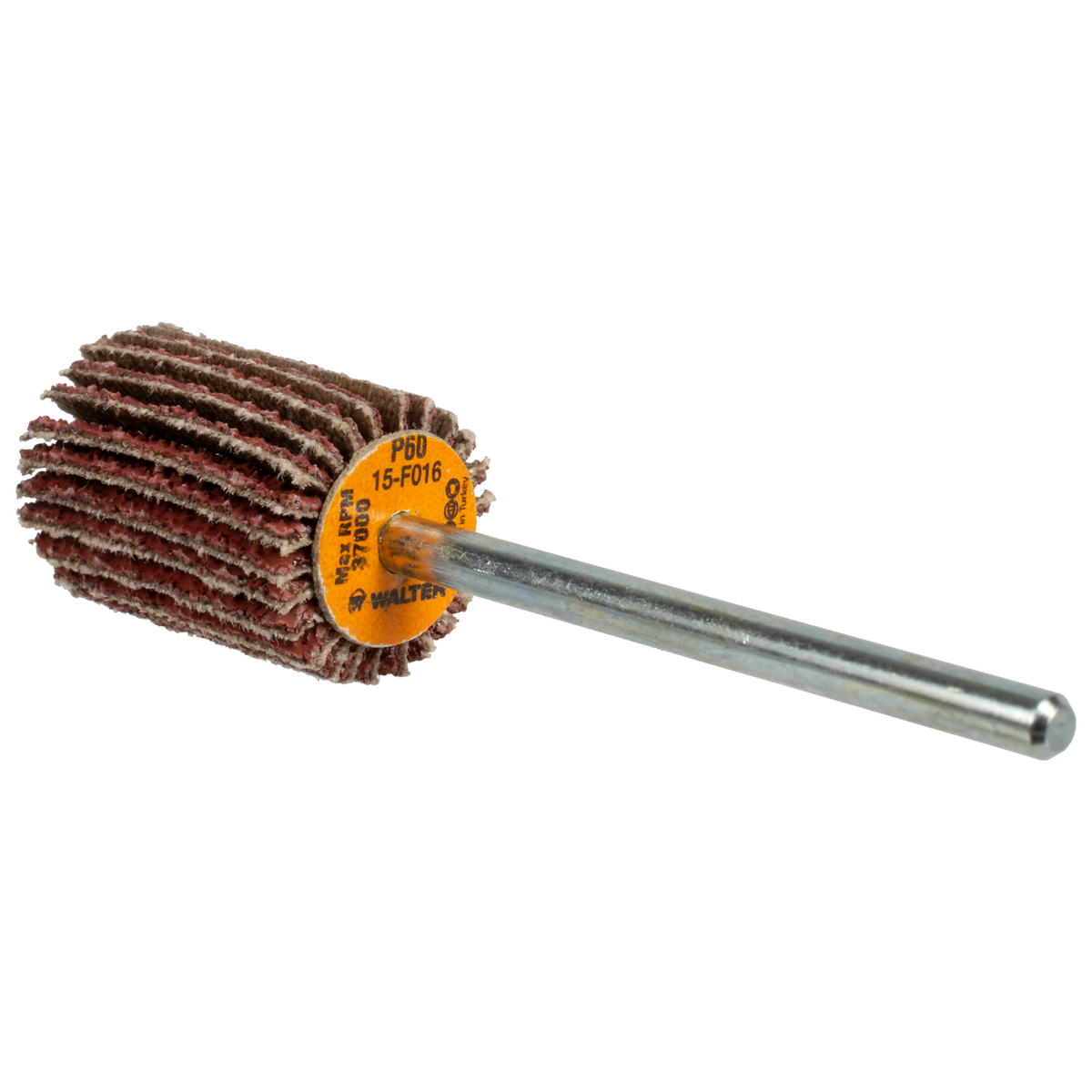 15F016 | COOLCUT™ Flap Wheel 5/8" x 3/4", 1/8" Arbor, 60 Grit, Cloth