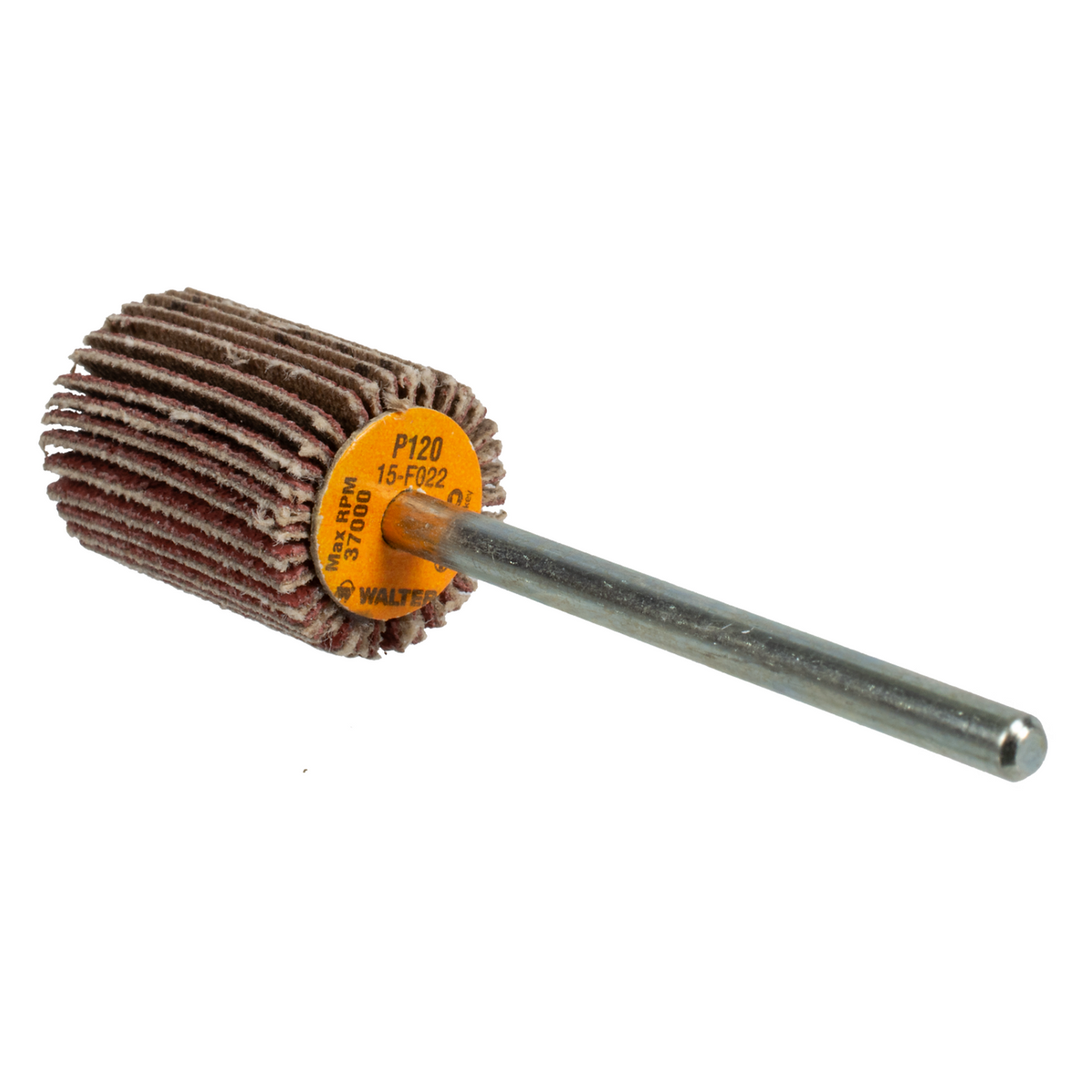 15F022 | COOLCUT™ Flap Wheel 5/8" x 3/4", 1/8" Arbor, 120 Grit, Cloth