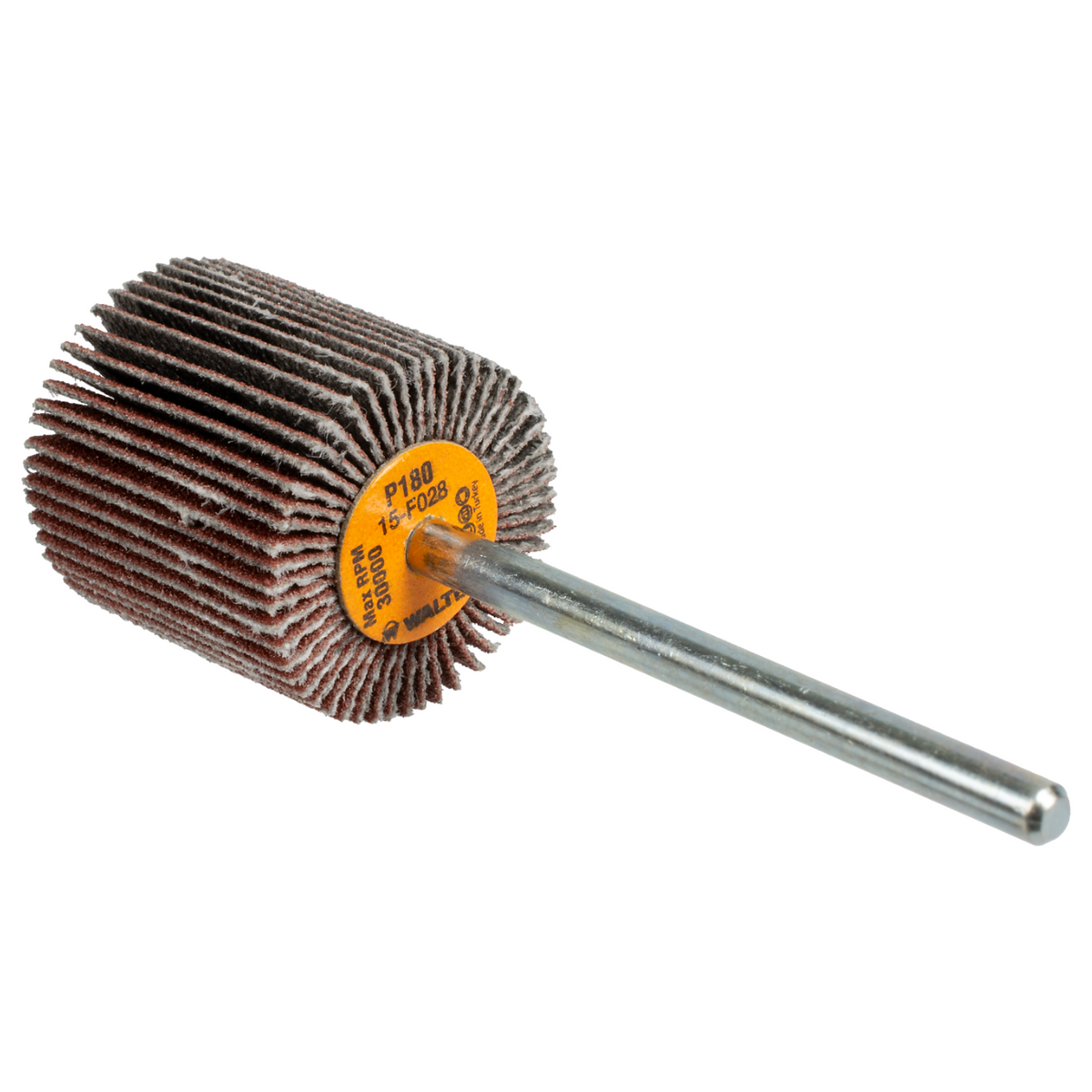 15F028 | COOLCUT™ Flap Wheel 3/4" x 3/4", 1/8" Arbor, 180 Grit, Cloth