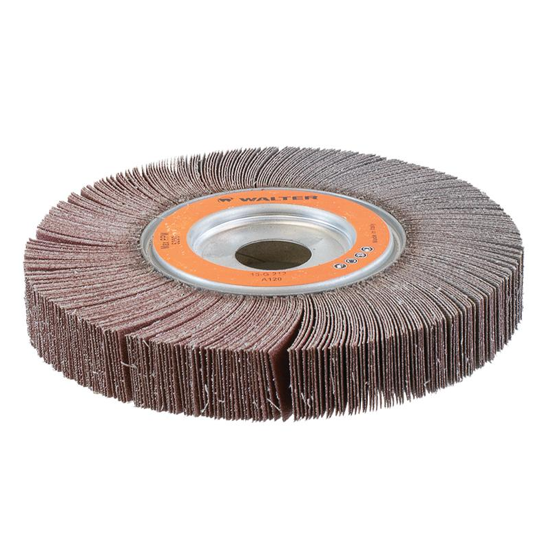 15G212 | COOLCUT™ Flap Wheel 6-1/2" x 1", 1/4" Arbor, 120 Grit, Cloth