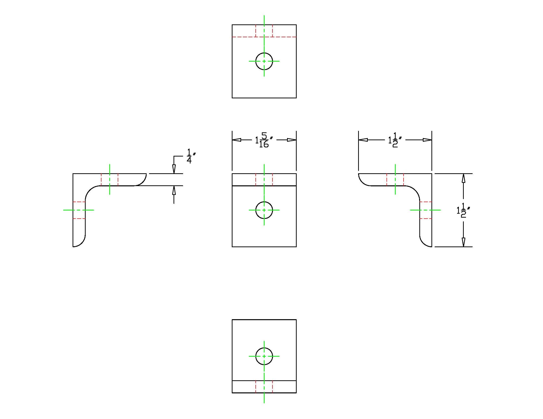 15 Series 2 Hole Inside Corner Bracket