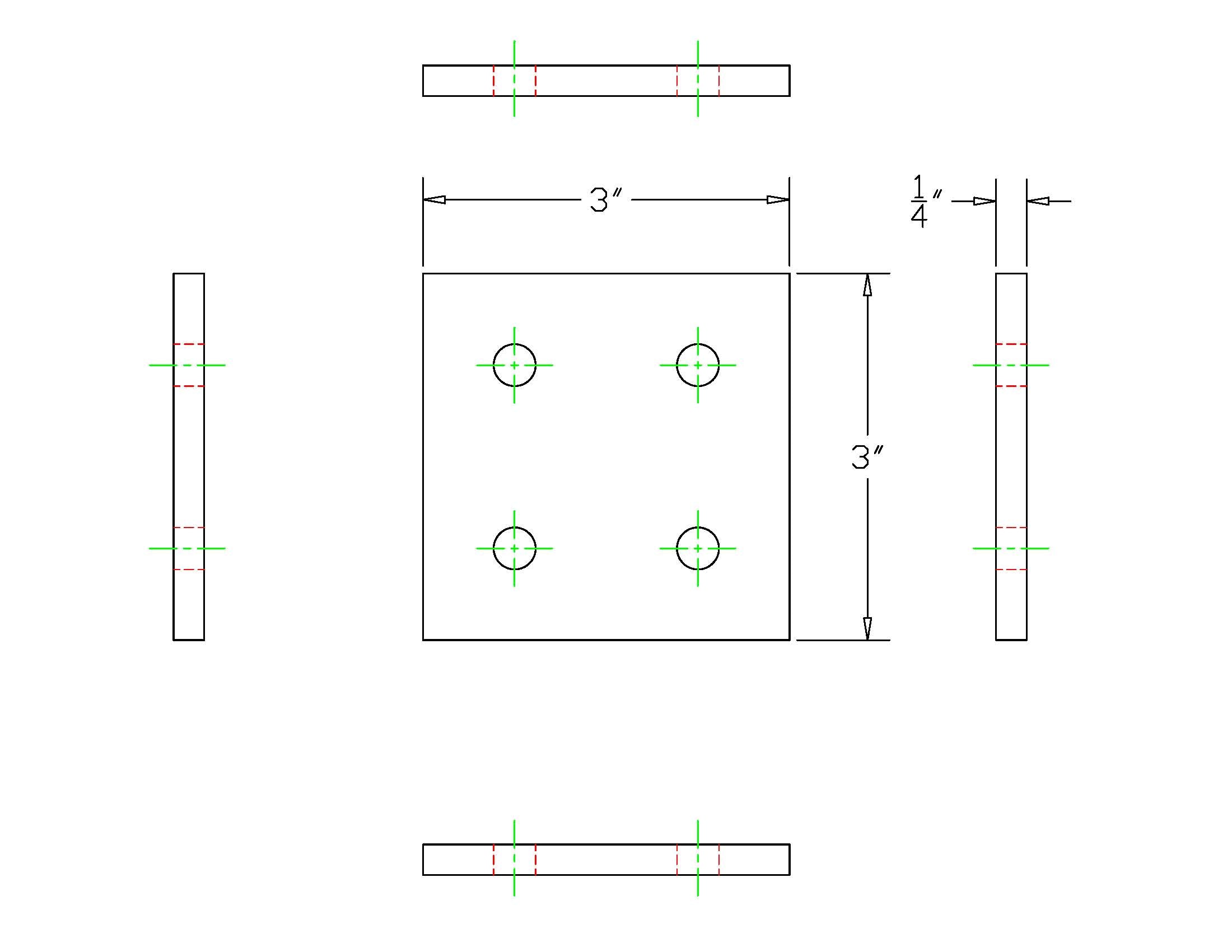 15 Series 4 Hole Joining Plate