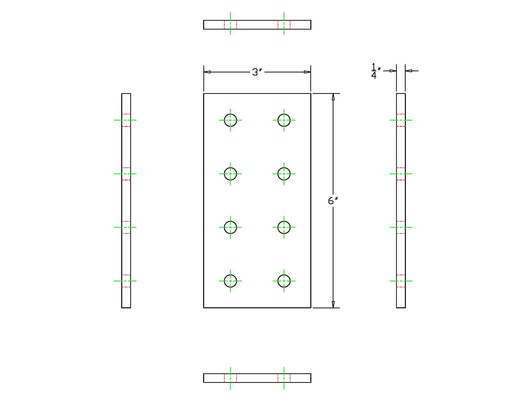 15 Series 8 Hole Black Joining Plate