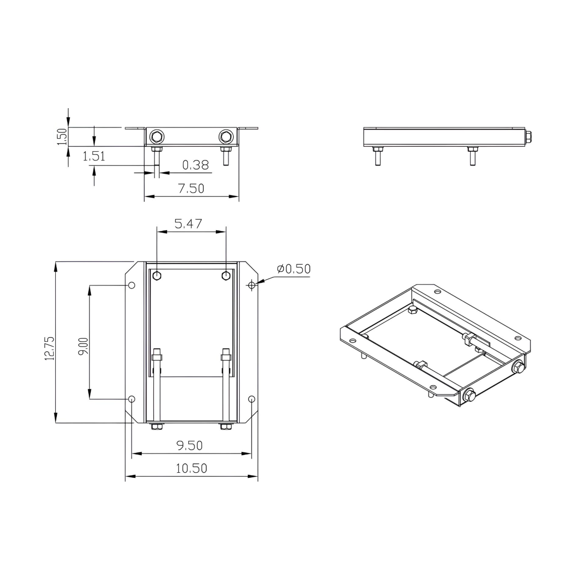 Motor Slide Base For Size 184T Frame