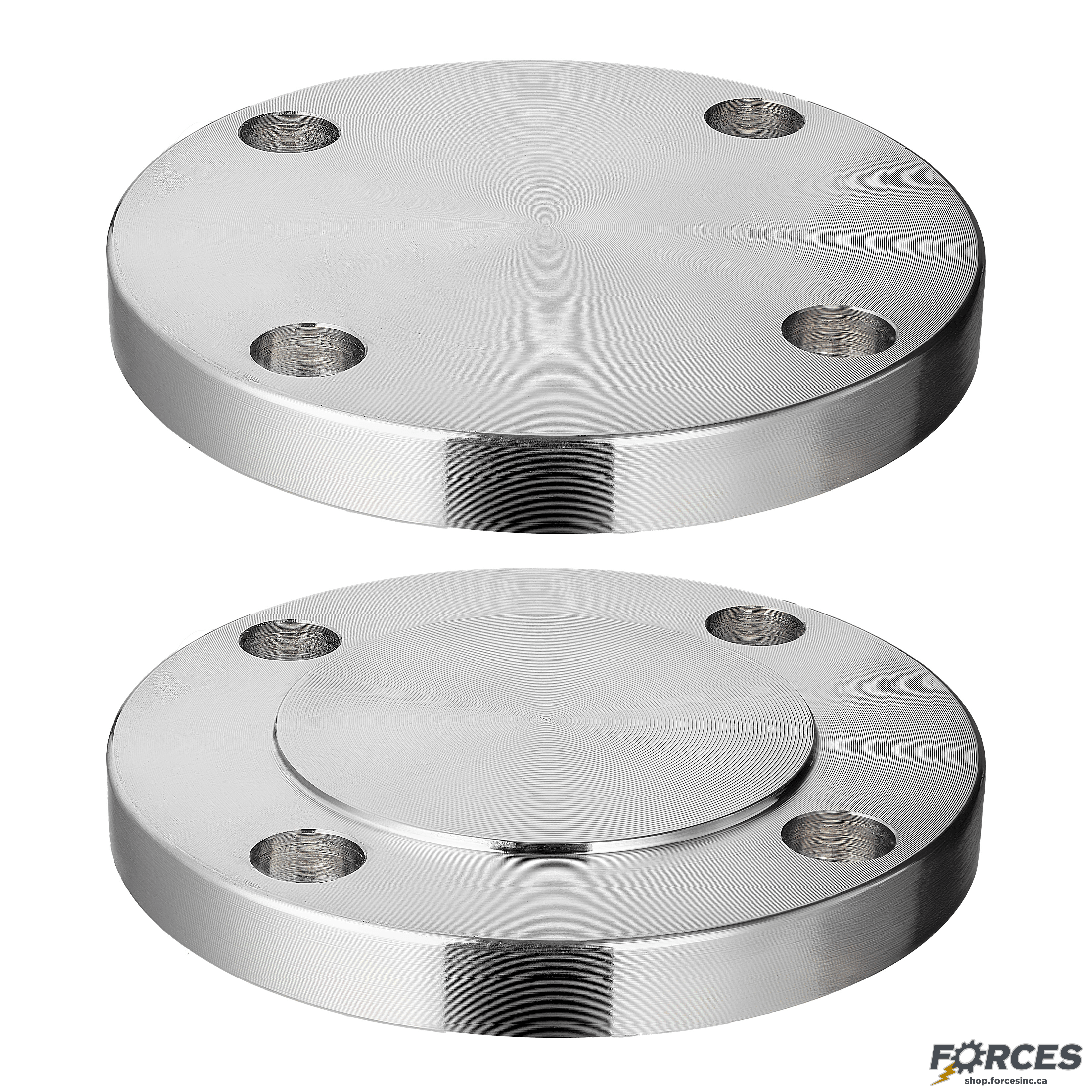 2-1/2" Blind Flange Class #150 - Stainless Steel 304 - Forces Inc