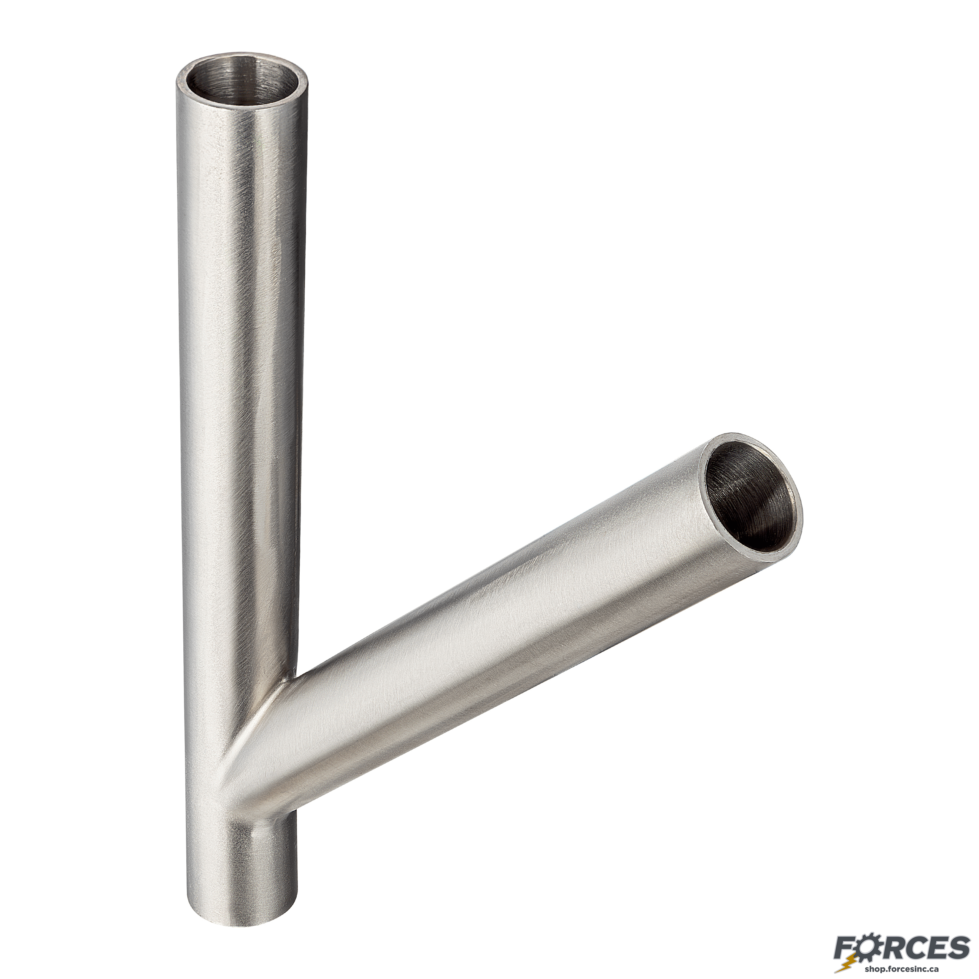 2-1/2" Butt Weld 45° Lateral Wye - Stainless Steel 316 - Forces Inc