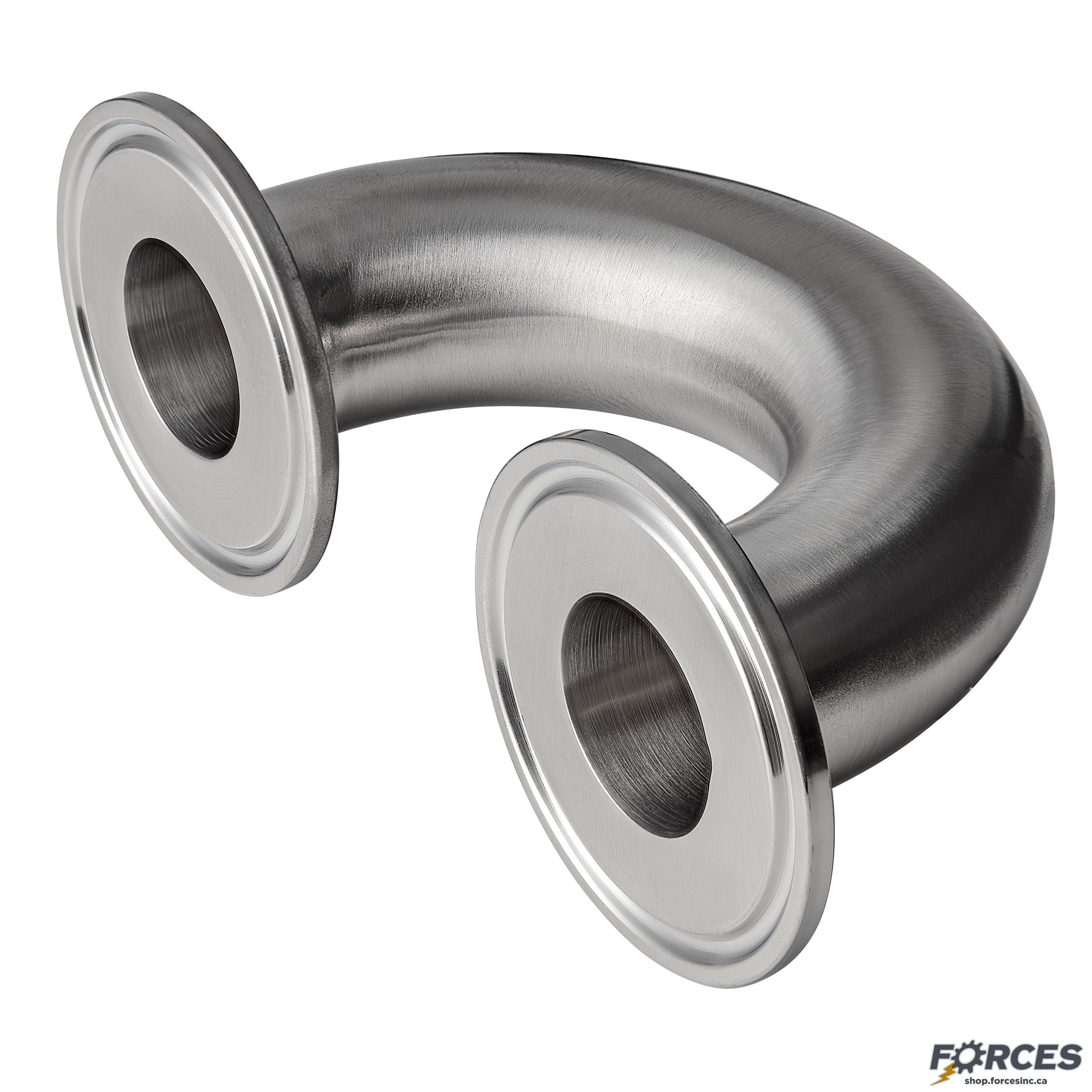 2-1/2" Tri-Clamp 180° Elbow - Stainless Steel 316 - Forces Inc