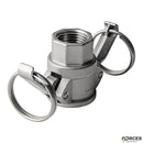 2-1/2" Type D Camlock Fitting Stainless Steel 316 - Forces Inc