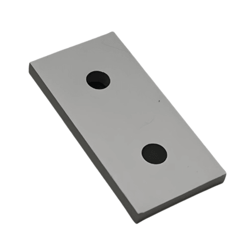 2 Hole Joining Plate 2" x 1" x 3/16" | 10 Series Aluminum T-Slot - Forces Inc