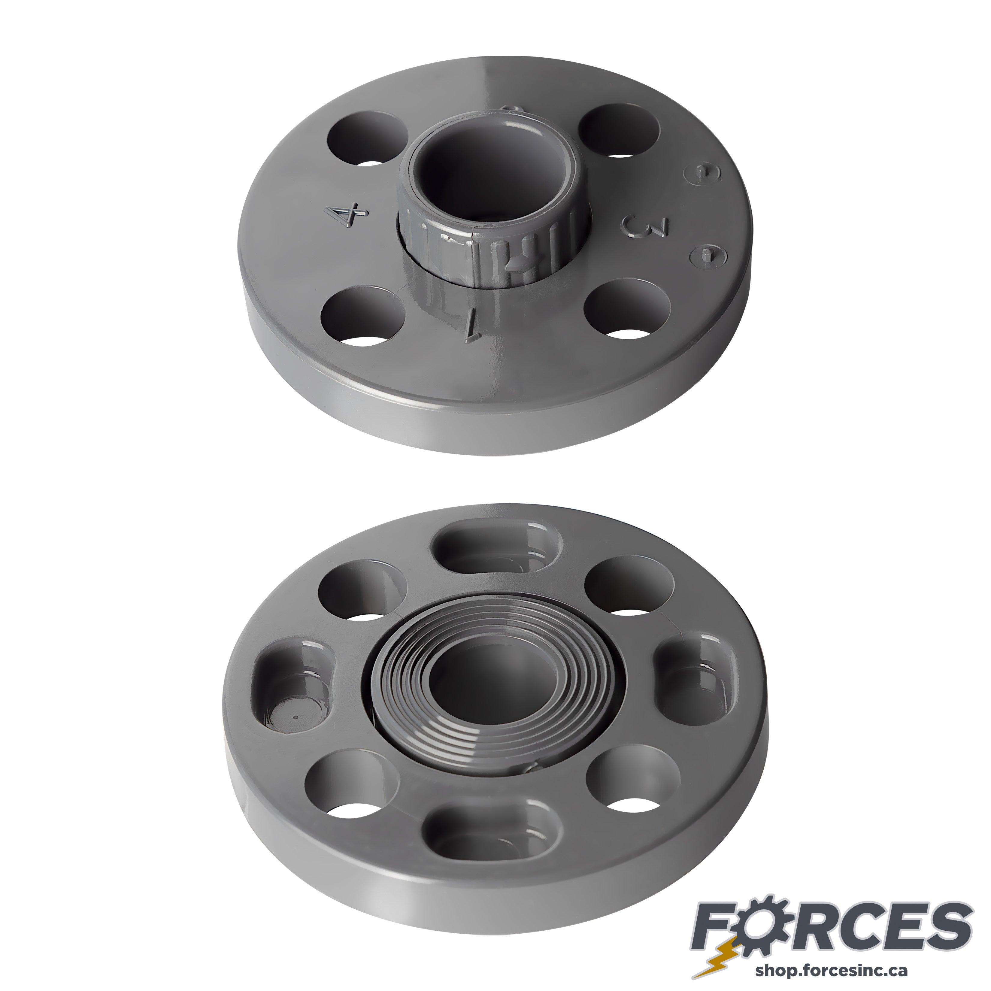 2" Vanstone Flange (Socket) Sch 80 - PVC Grey | 854020 - Forces Inc