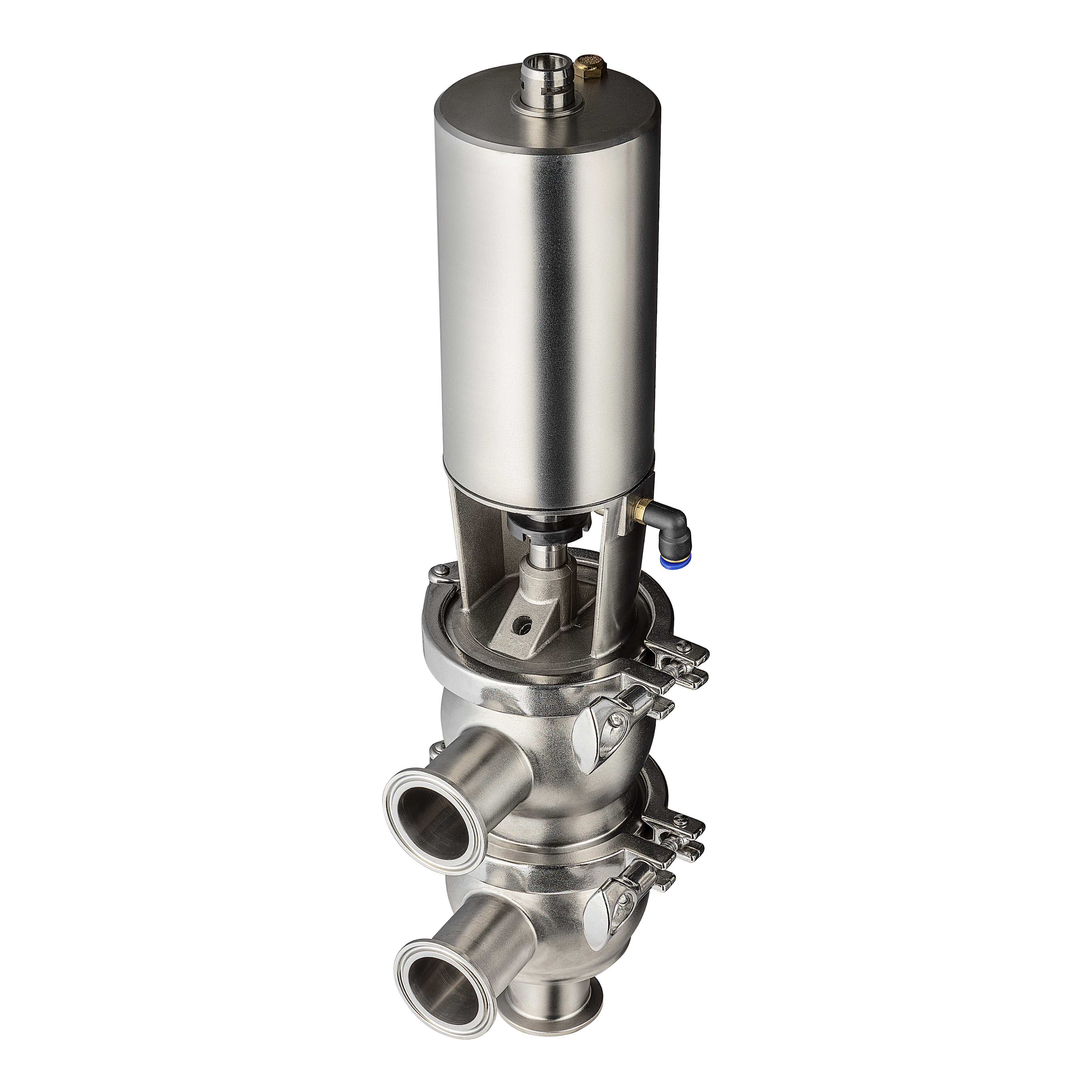 Tri-Clamp Pneumatic Diverter Valve Type 21 - SS 316