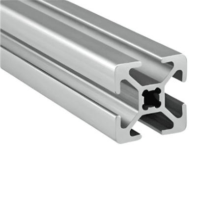 20mm x 20mm Smooth T-Slotted Aluminum Extrusion - 1ft Bar - Forces Inc