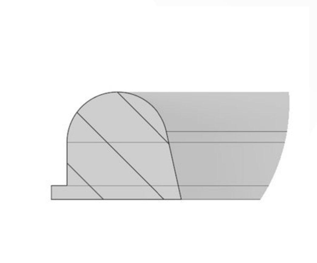 21" x 17" Sanitary Elliptical Manway Gasket - EPDM - Forces Inc