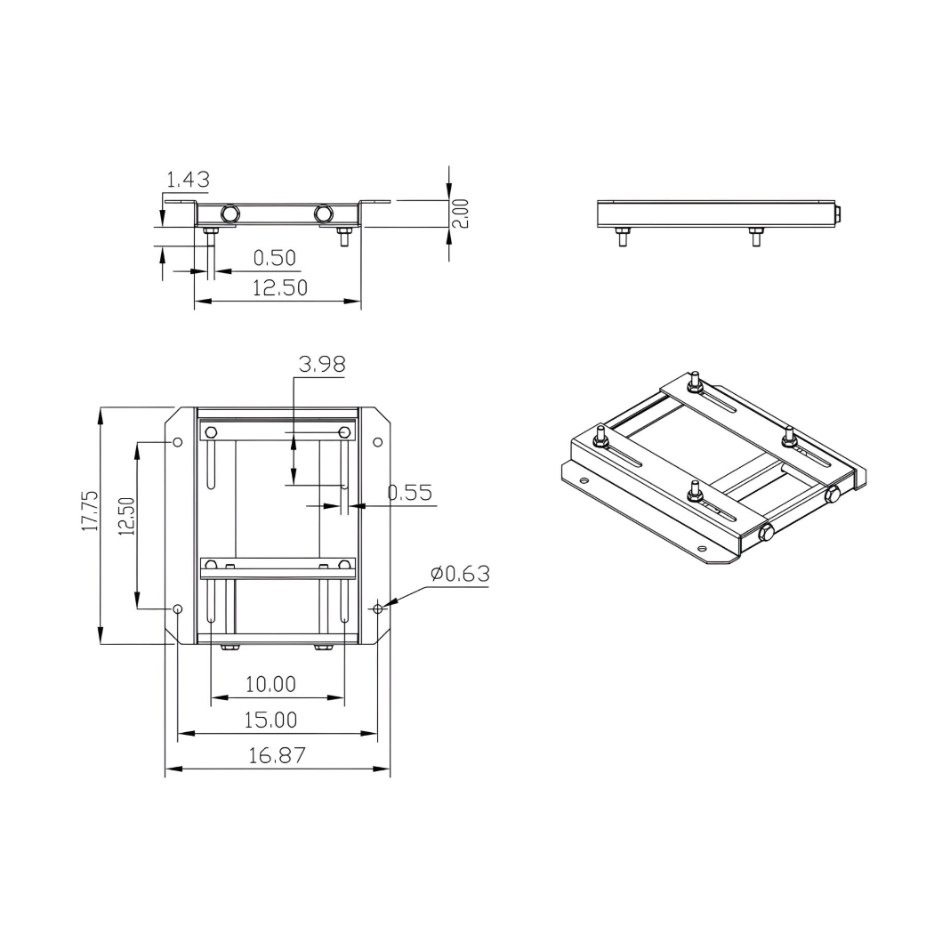 Motor Slide Base For Size 256T Frame