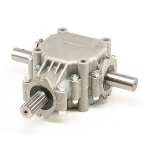 Agricultural Gear Speed Reducer 1:1 Fan Shaft 25.4mm - Aluminum