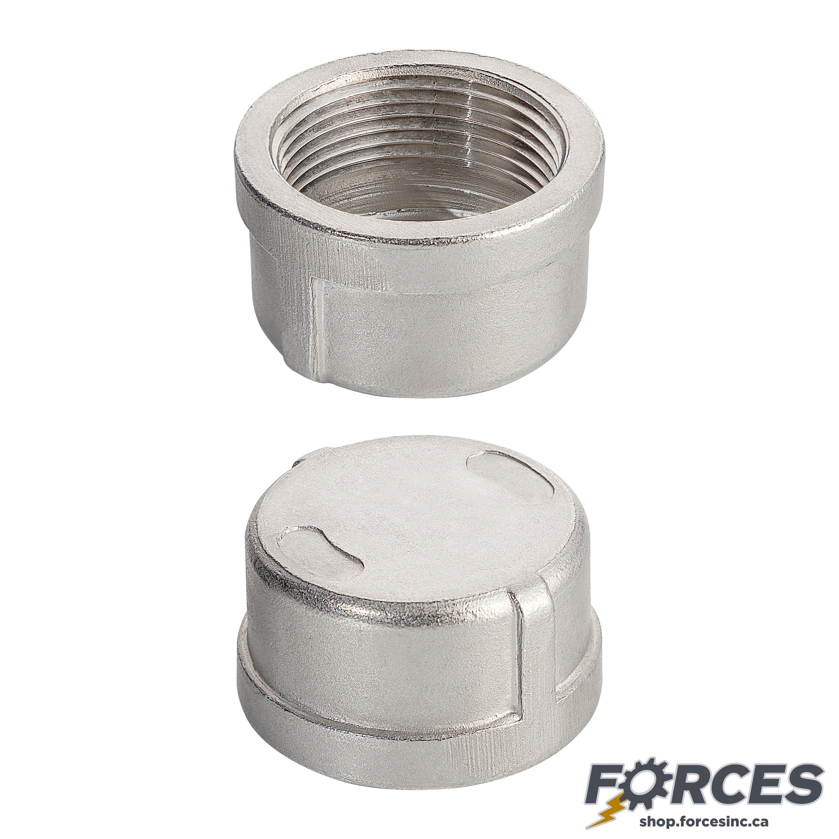 3" Cap NPT #150 - Stainless Steel 316 - Forces Inc