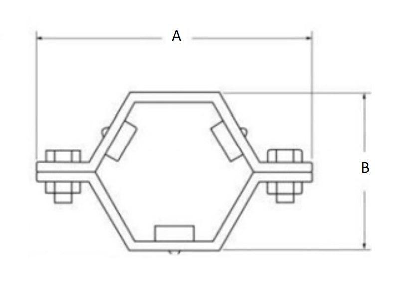 3" Hanger for Sanitary Tube 304 Stainless Steel - Forces Inc