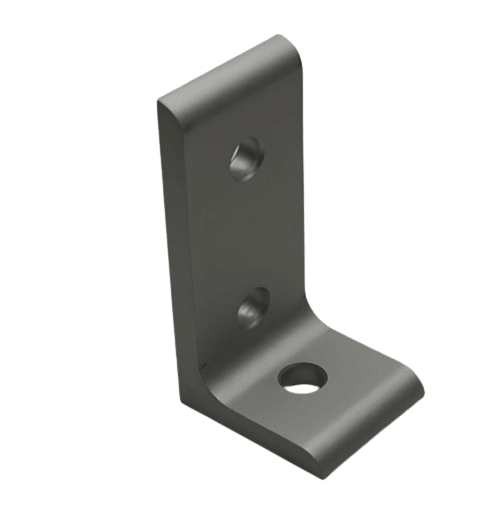 3 Hole Inside Corner Bracket | 15 Series T-Slot Aluminum - Forces Inc